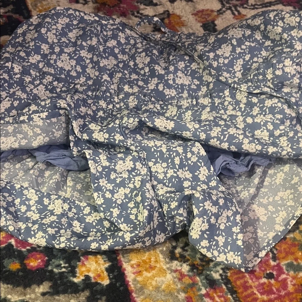 Altar'd State Blue Floral Skorts - Picture 4 of 4